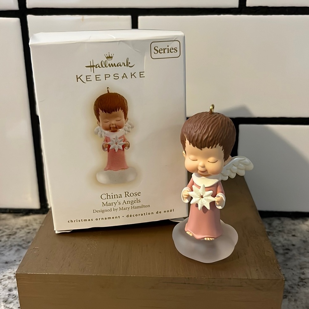 Hallmark ornament - Mary’s Angels - China Rose
